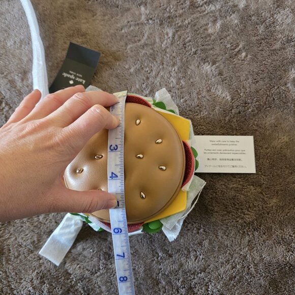 Kate Spade Snack Bar Burger Crossbody Bag 3D Novelty Purse KK989 NWT - Picture 11 of 12